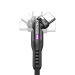 3M Braided USB 2.0 Cable USB-C male - USB-C Μαύρο 3m PUP-0455-10FT-CC - Image 3
