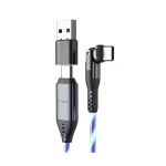 Statik Statik Powerpivot Pro Rotating 2-in-1 Regular USB to Type-C Cable Μπλε 2m PUP-0465-6FT-CC - Image 2