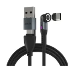 Statik Magnetic / Braided USB to Type-C / micro USB / Lightning Cable Μαύρο 2m PUP-0520-6FT - Image 3