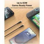Belkin Braided USB 2.0 Cable USB-C male - USB-C 60W PD Μαύρο 2m ENA008hq2MBK ENA008HQ2MBK - Image 11