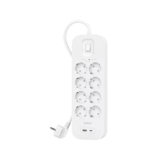 Belkin Πολύπριζο Aσφαλείας 8 Θέσεων με Καλώδιο 2m SRB003VF2M-V2