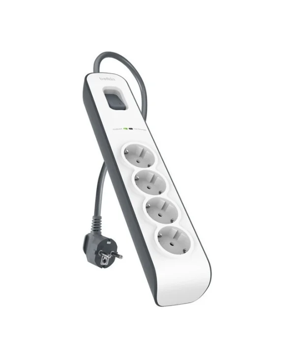 Belkin Πολύπριζο Aσφαλείας 4 Θέσεων με Καλώδιο 2m BSV400VF2M-V2