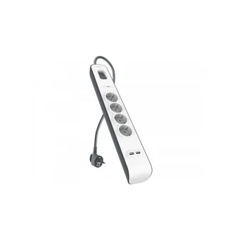 Belkin Πολύπριζο Aσφαλείας 4 Θέσεων με Καλώδιο 2m BSV401VF2M-V2