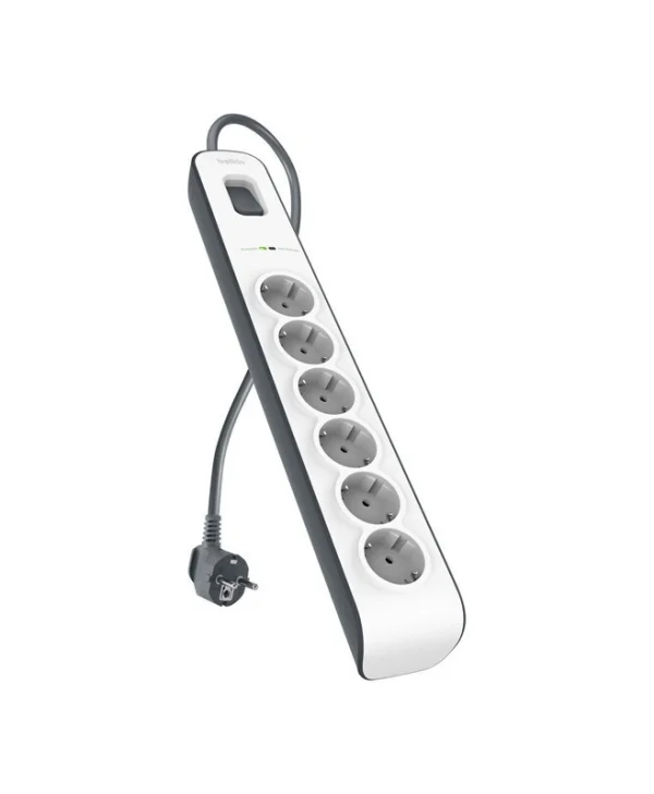 Belkin Πολύπριζο Aσφαλείας 6 Θέσεων με Καλώδιο 2m BSV603VF2M-V2
