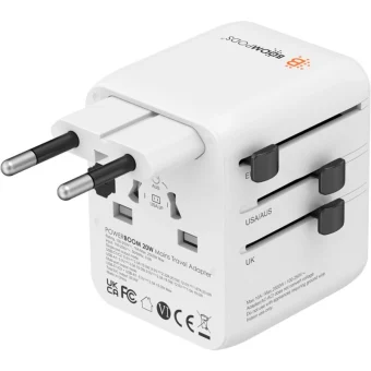 Boompods Φορτιστής Χωρίς Καλώδιο με 2 Θύρες USB-A και Θύρα USB-C 20W Power Delivery Λευκός (WLD20W)