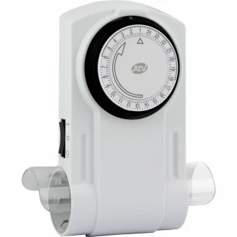 REV Mecanical Timer 2-fold Μηχανικός Χρονοδιακόπτης Πρίζας Ημερήσιος 0025600103