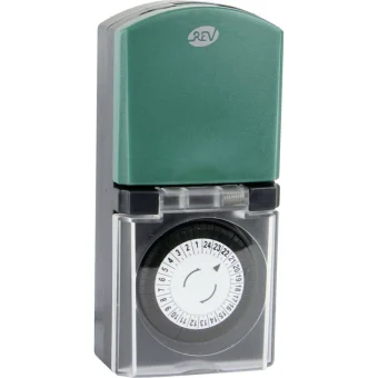 REV Mechanical Outdoor Timer Μηχανικός Χρονοδιακόπτης Πρίζας Ημερήσιος με Δυνατότητα Αντίστροφης Μέτρησης Εξωτερικού Χώρου IP44 0025710603