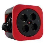 REV Cable Box S S-Box Red Μπαλαντέζα Καρούλι 4 Θέσεων με Καλώδιο 10m 0010012600 - Image 2