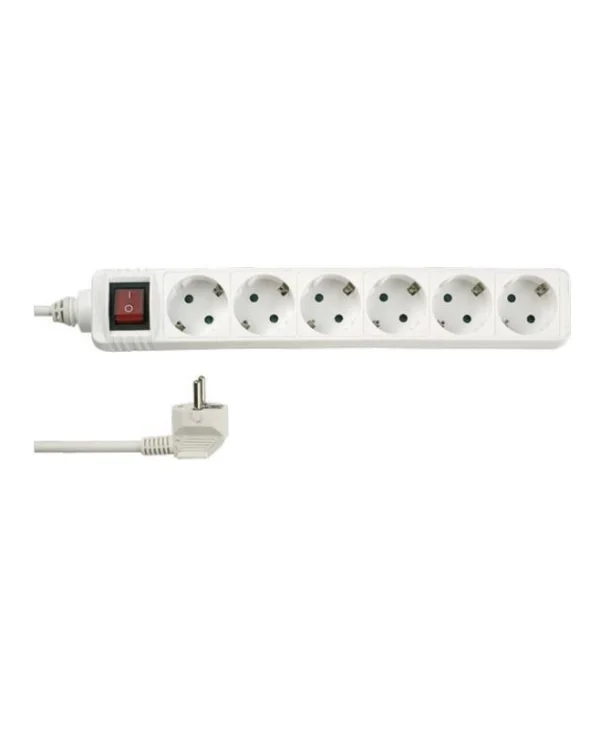 REV Πολύπριζο 6 Θέσεων με USB-A, Διακόπτη και Καλώδιο 1.4m 512360555