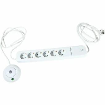 REV Multiple socket outlet 1,5m 6-fold control switch Πολύπριζο 6 Θέσεων με Διακόπτη 00251201