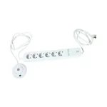 REV Multiple socket outlet 1,5m 6-fold control switch Πολύπριζο 6 Θέσεων με Διακόπτη 00251201 - Image 4