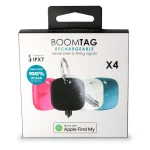Boompods BoomTag Rechargeable Apple Find My Black, Blue, White, Pink 4τμχ TAGRE4