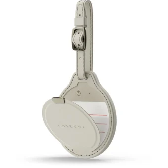 Satechi Vegan-leather Findall Luggage Tag Sand ST-LFALTW