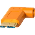 Tether Tools Angle (90°) USB 3.0 to micro USB Cable Πορτοκαλί 4.6m (TET-CU61RT15-ORG) - Image 2