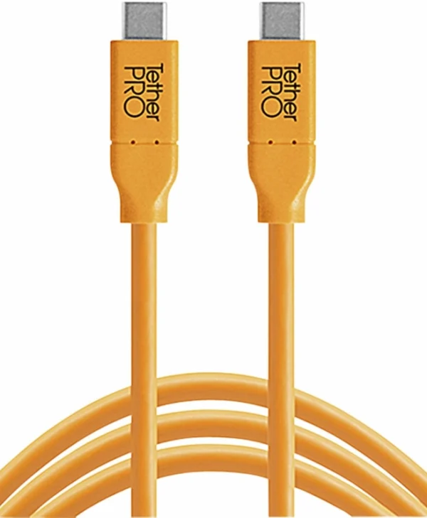 Tether Tools TetherPro USB 3.1 Cable USB-C male - USB-C 60W Πορτοκαλί 4.6m CUC15-ORG
