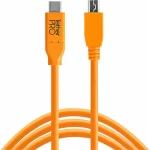 Tether Tools TetherPro USB 2.0 Cable USB-C male - mini USB-B Πορτοκαλί 4.60m CUC2415-ORG