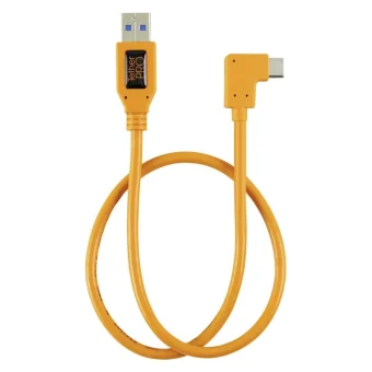 Tether Tools Angle (90°) / Regular USB 3.0 Cable USB-C male - USB-A Πορτοκαλί 0.5m TET-CUCRT02-ORG