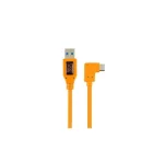 Tether Tools Angle (90°) / Regular USB 3.0 Cable USB-C male - USB-A Πορτοκαλί 0.5m TET-CUCRT02-ORG - Image 2