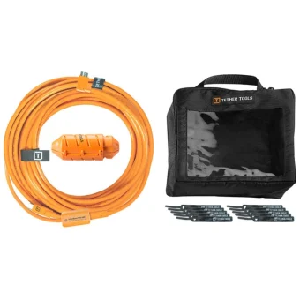 Tether Tools USB 2.0 Cable USB-C male - USB-C Πορτοκαλί 9.4m CUC31RB-ORG