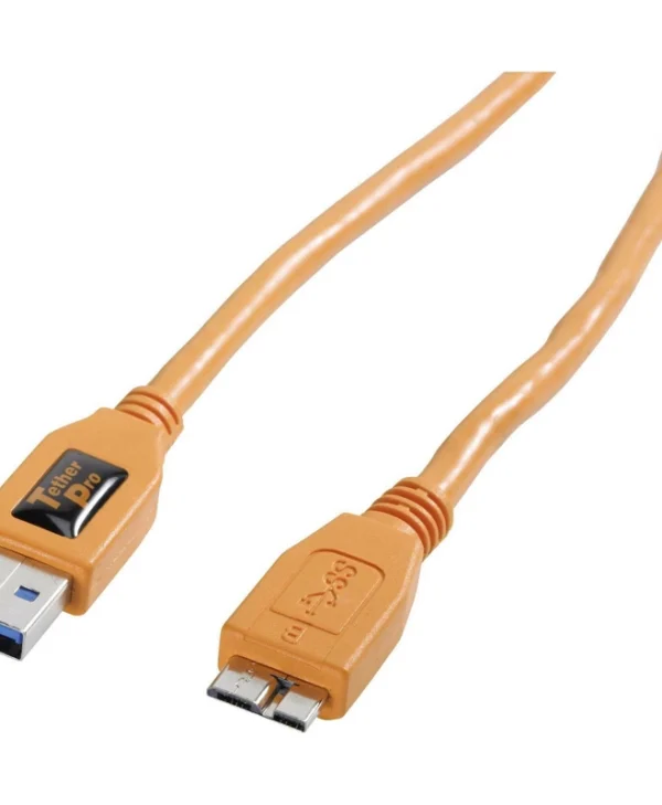 Tether Tools Regular USB 3.0 to micro USB Cable Πορτοκαλί 4.6m (CU5454)