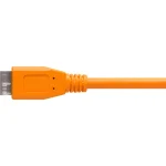 Tether Tools Regular USB 3.0 to micro USB Cable Πορτοκαλί 4.6m (CU5454) - Image 4
