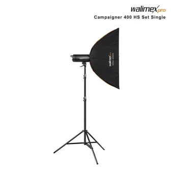 Walimex Campaigner 400 HS Set Single Kit Φωτισμού για Studio 1023381