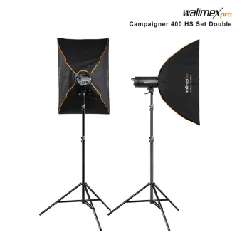 Walimex Campaigner 400 HS Set Double Kit Φωτισμού για Studio 1023382