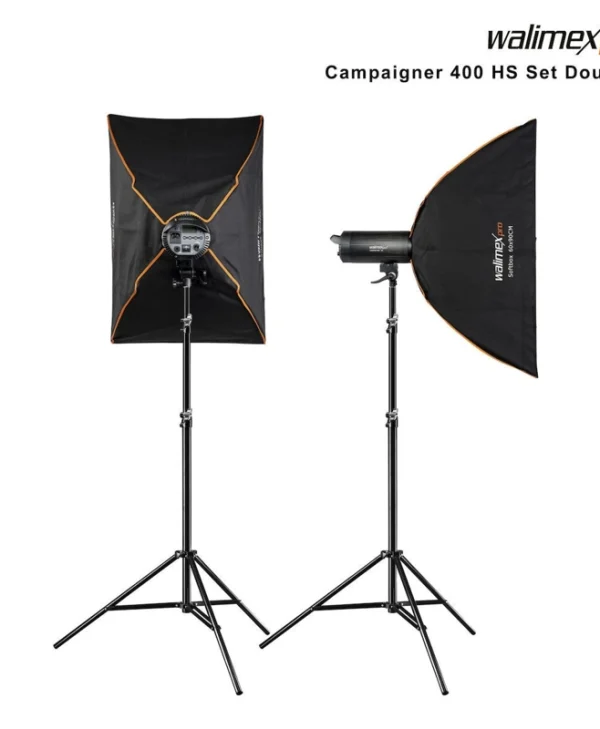 Walimex Campaigner 400 HS Set Double Kit Φωτισμού για Studio 1023382