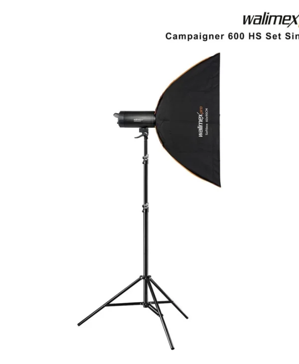 Walimex Campaigner 600 HS Set Single Kit Φωτισμού για Studio 1023383
