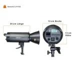 Walimex Campaigner 600 HS Set Single Kit Φωτισμού για Studio 1023383 - Image 3
