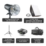 Walimex Campaigner 600 HS Set Single Kit Φωτισμού για Studio 1023383 - Image 4