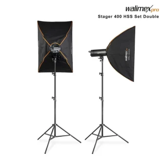 Walimex 400 HSS Set Double Kit Φωτισμού για Studio 1023386