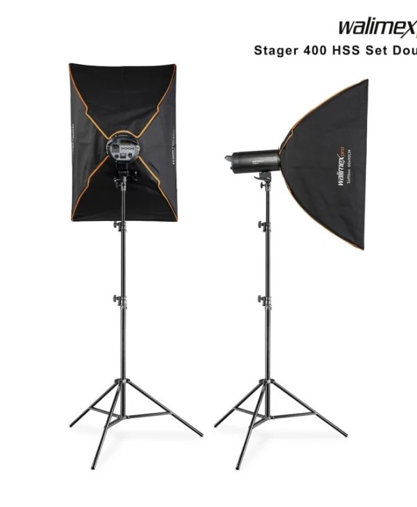 Walimex 400 HSS Set Double Kit Φωτισμού για Studio 1023386