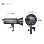 Walimex 400 HSS Set Double Kit Φωτισμού για Studio 1023386 - Image 3