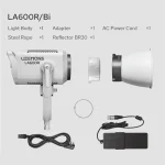 Godox Litemons La600bi – 600w Cob Led Light Bi-color 2800-6500k Bowens Mount LA600BI WHITE - Image 3