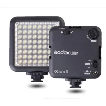 Godox LED64 Video Light 5500 - 65000K 4.5W με Φωτεινότητα LUX 1000 Lux