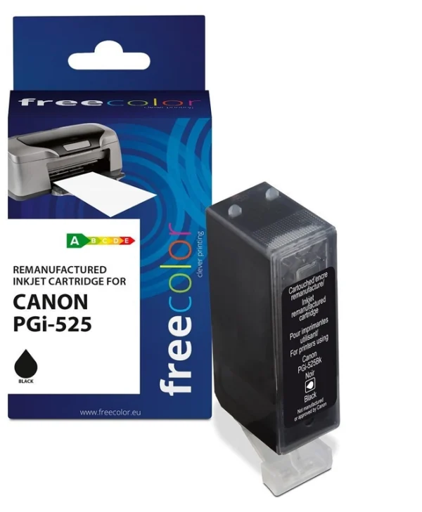 Freecolor Συμβατό Μελάνι Εκτυπωτή InkJet Canon PGI-525XL Μαύρο 1τμχ K20379F7