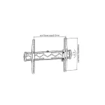 Reflecta 60-6040T Βάση Τηλεόρασης Τοίχου έως 60" και 50kg 23141 - Image 2