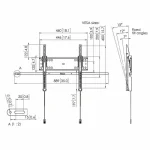 Vogel's 7047100 Βάση Τηλεόρασης Τοίχου έως 65" και 75kg - Image 3