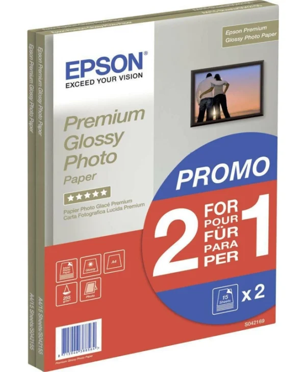 Epson Φωτογραφικό Χαρτί A4 (21x30) 255gr/m² για Εκτυπωτές Inkjet 30 Φύλλα C13S042169