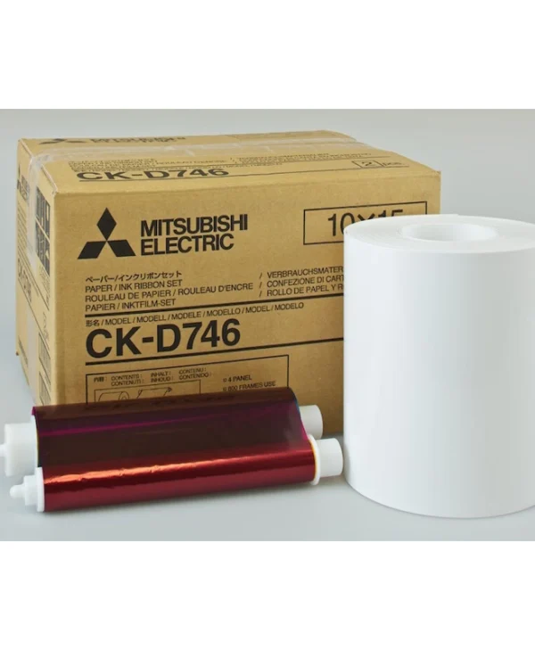Mitsubishi Electric CK-D746 Γνήσια Μελανοταινία 10x15 cm 2x 400 Prints 2τμχ 485080