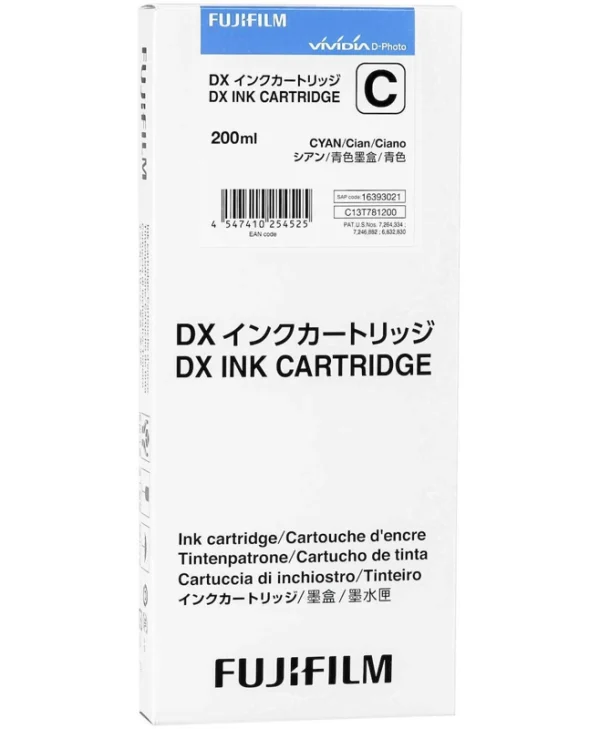 Fujifilm DX Cyan 200ml Γνήσιο Μελάνι Εκτυπωτή InkJet Κυανό (70100111582)