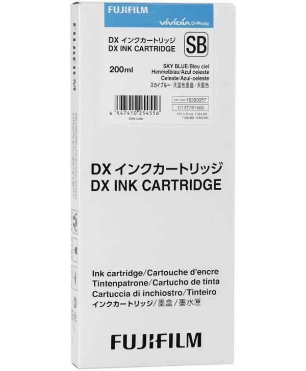Fujifilm DX Sky Blue 200ml Γνήσιο Μελάνι Εκτυπωτή InkJet Μπλε (70100111586)