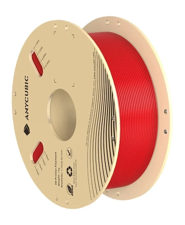 Anycubic PLA 3D Printer Filament 1.75mm Κόκκινο 1kg 1τμχ (Spool) AHPLRR-10