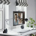 Alogic Βάση Γραφείου Οθόνης έως 35" με Βραχίονα Λευκή (C32GMA1) - Image 2