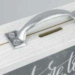 ZEP Κουμπαράς Ξύλινος Λευκός 21x6.5cm RM4143 - Image 3