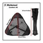 Walkstool Comfort 45 Σκαμνάκι Παραλίας Αλουμινίου Μαύρο COMFORT 45L - Image 9