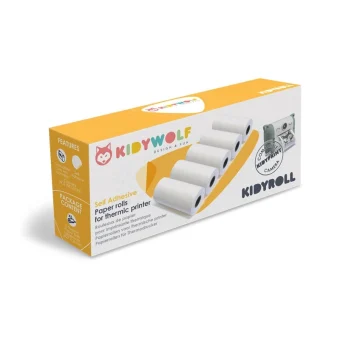 Kidywolf Self Adhesive Paper Rolls Thermic Printer 5 Pcs 418135