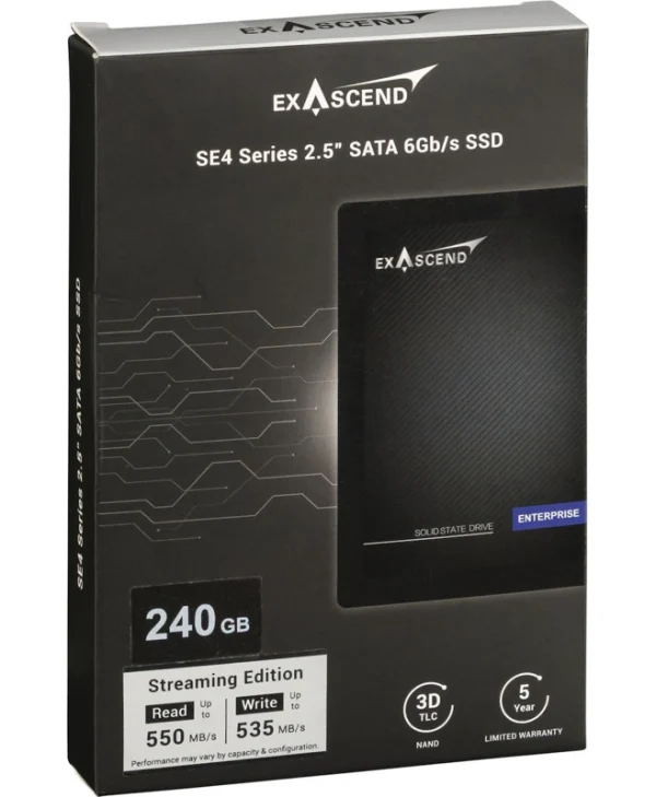 ExAscend SSD 240GB τύπου 2.5'' με σύνδεση SATA III EX6GBSE4SSD