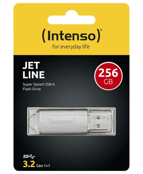 Intenso Jet Line 256GB USB 3.2 Stick Ασημί 3541492